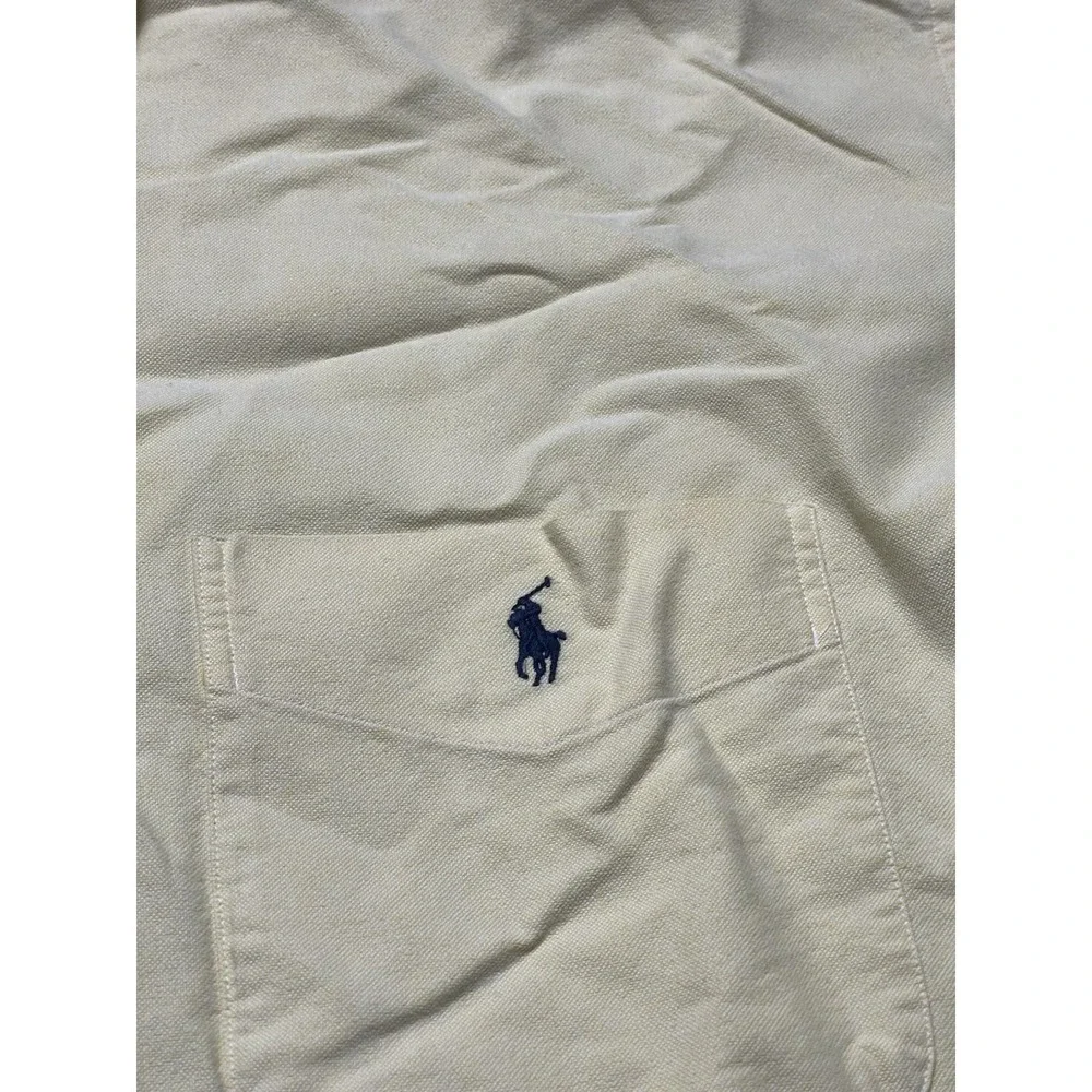 Polo Ralph Lauren Button-Front Yellow Shirt XXL Big‎ Tall F-113